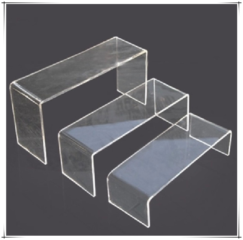 東莞亞克力廠家&nbsp;透明高低亞克力鞋架&nbsp;有機玻璃鞋架